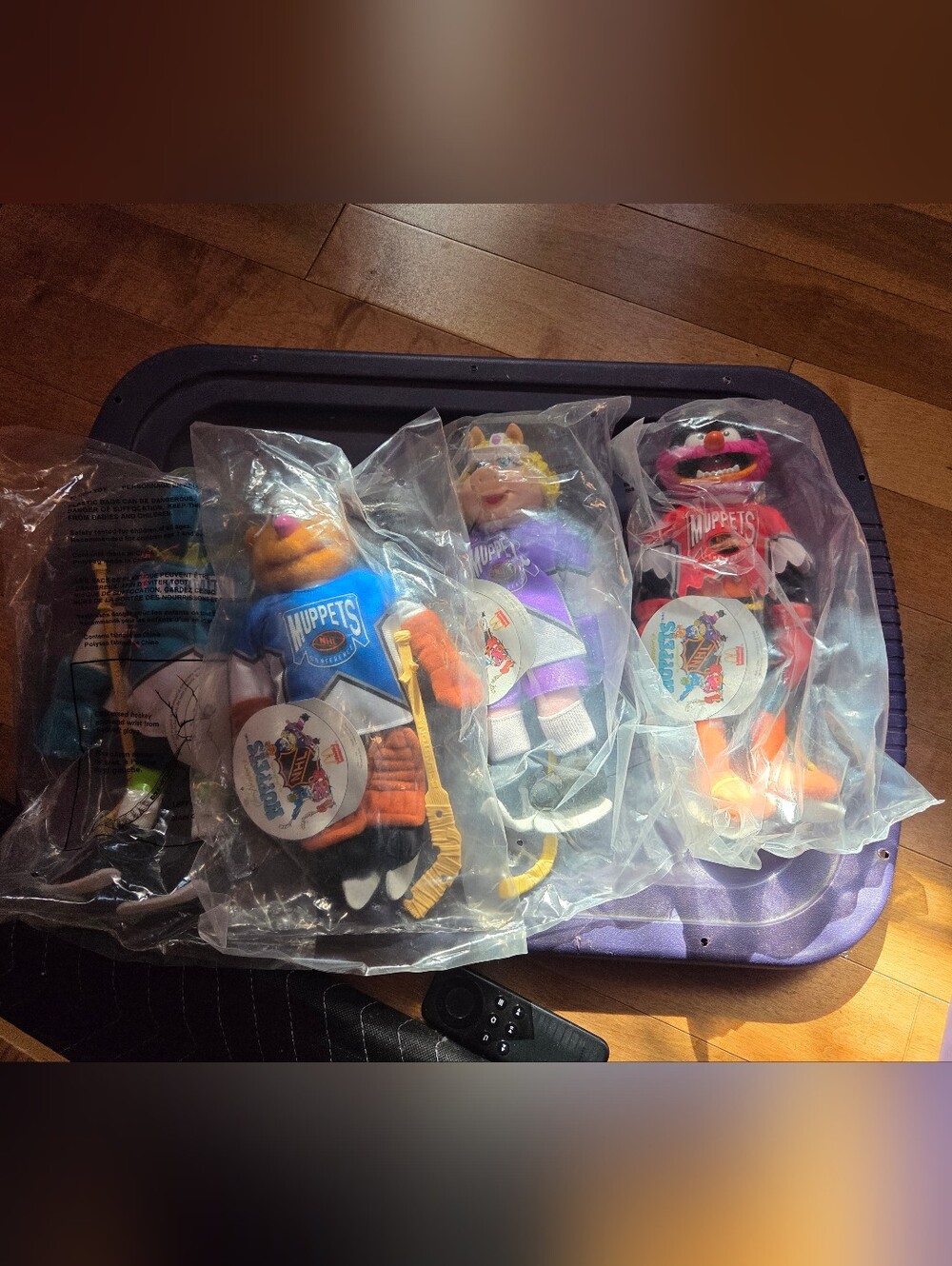 Complete set 1995 McDonald's NHL promotional plush toys